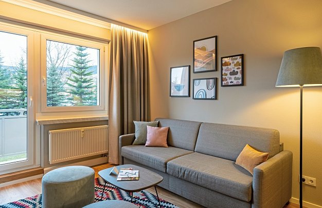 Elldus Resort - Familotel Erzgebirge - Wohnbeispiel Familien-Suite Premium (Zimmercodierung OMI)