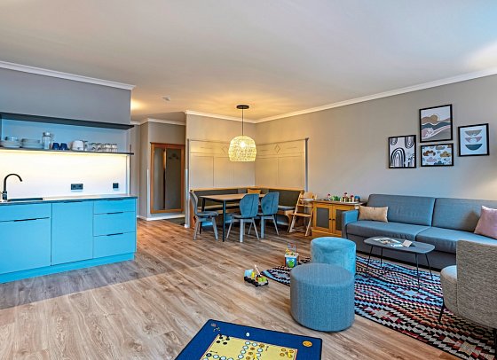 Elldus Resort - Familotel Erzgebirge - Wohnbeispiel Familien Suite Fips (Zimmercodierung OI1)