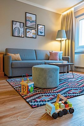 Elldus Resort - Familotel Erzgebirge - Wohnbeispiel Familien Suite Fips (Zimmercodierung OI1)