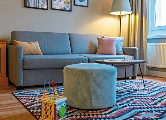 Elldus Resort - Familotel Erzgebirge - Wohnbeispiel Familien Suite Fips (Zimmercodierung OI1)