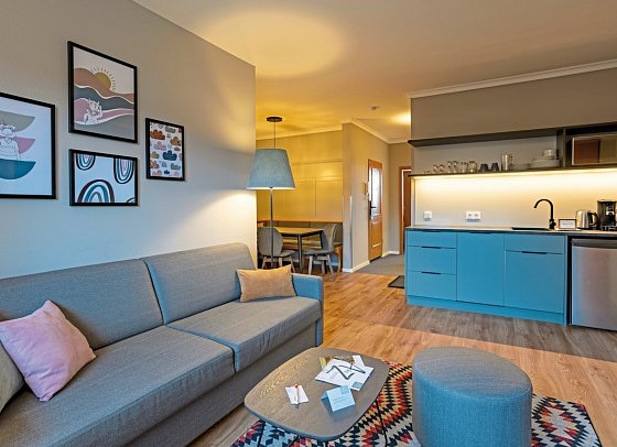 Elldus Resort - Familotel Erzgebirge - Wohnbeispiel Familien-Suite Premium (Zimmercodierung OM1)