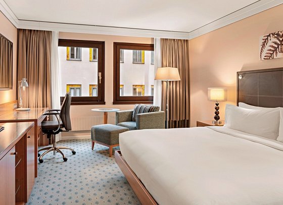 Hilton Dresden - Wohnbeispiel Doppelzimmer (Zimmercodierung DB1)