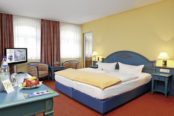 Buntes Haus Hotel Erbgericht - Wohnbeispiel Doppelzimmer Bergmann (Zimmercodierung DB1)