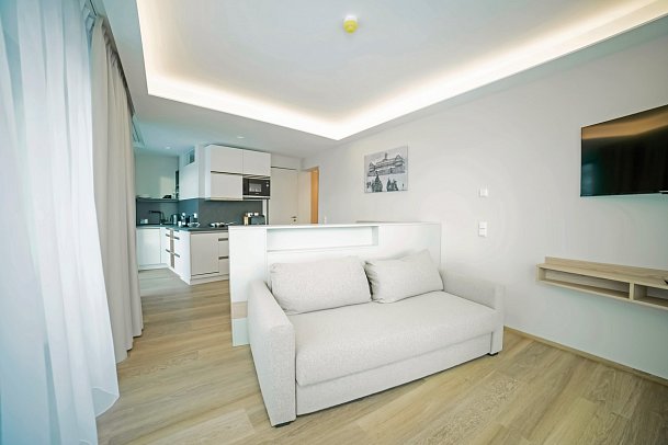 Summit of Saxony Resort Oberwiesenthal - Wohnbeispiel Living Appartement (Zimmercodierungen AB1 & AC1)