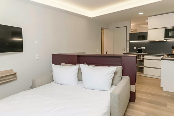 Summit of Saxony Resort Oberwiesenthal - Wohnbeispiel Living Appartement (Zimmercodierungen AB1 & AC1)