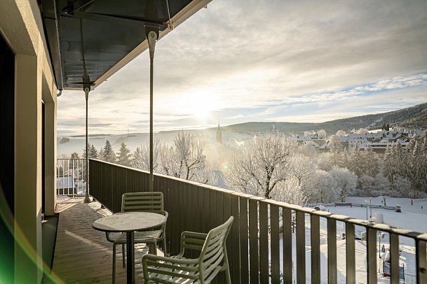 Summit of Saxony Resort Oberwiesenthal - Wohnbeispiel Living Appartement (Zimmercodierungen AB1 & AC1)