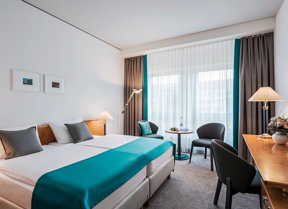 Dorint Hotel Dresden - Wohnbeispiel Doppelzimmer Standard (Zimmercodierungen DG1, DG2, UC1 & UC3)
