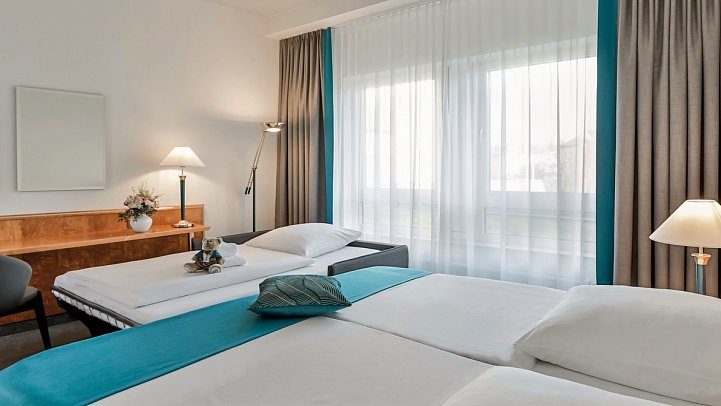 Dorint Hotel Dresden - Wohnbeispiel Familienzimmer (Zimmercodierung FB1)