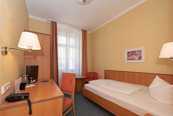 Hotel Europa - Wohnbeispiel Einzelzimmer (Zimmercodierung EB1)