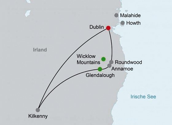 Höhepunkte rund um Dublin
