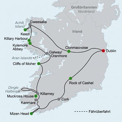 Wild Atlantic Way - Irlands wilde Westküste