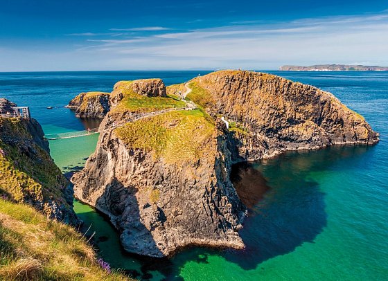 Bahnerlebnisreise Nordirland und der Westen - Carrick-a-Rede Rope Bridge