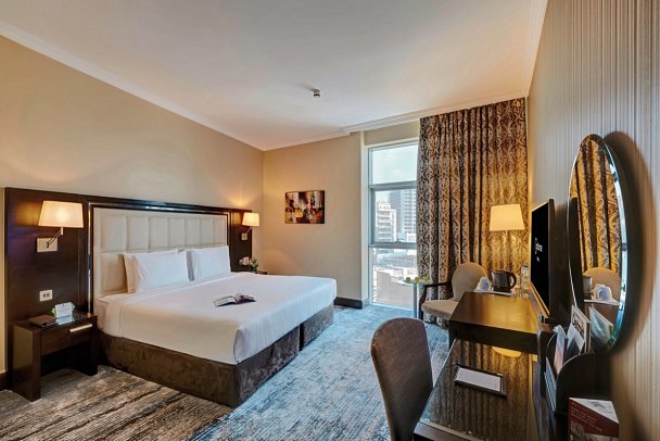 Copthorne Hotel Dubai - Wohnbeispiel Deluxe Suite One King Bed City View (Zimmercodierungen WB1 & UP2)