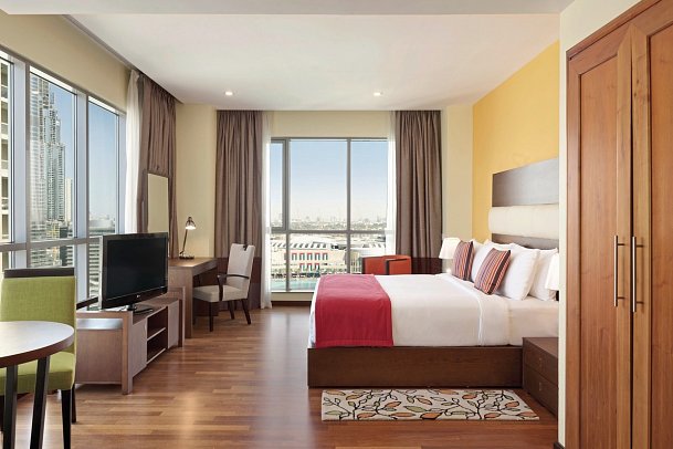 Ramada by Wyndham Downtown Dubai - Wohnbeispiel Premium Studio Burj Khalifa and Fountain View (Zimmercodierung SM1)