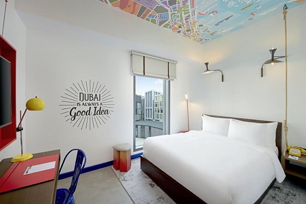 Hampton By Hilton Dubai Al Seef - Wohnbeispiel Standard Room (Zimmercodierung DB1)