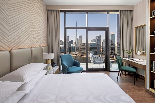 InterContinental Residences Dubai Business Bay - Wohnbeispiel Two Bedroom Residence Canal and Burj Khalifa View (Zimmercodierung OB1)