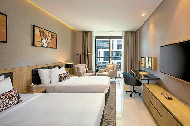 Millennium Place Mirdif - Wohnbeispiel Deluxe Room - Twin (Zimmercodierung UD1)