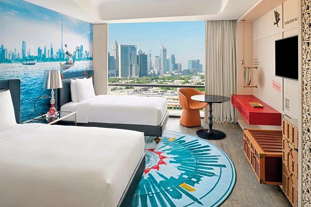 Hotel Indigo Dubai Downtown - Wohnbeispiel Standard Twin Room City View (Zimmercodierung DB1)