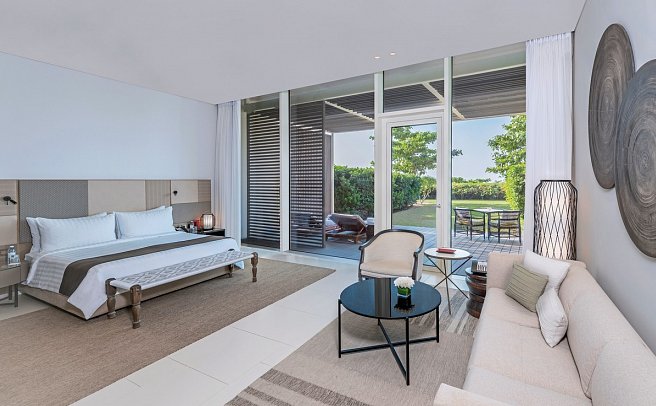 Al Zorah Beach Resort - Wohnbeispiel Deluxe Suite with Private Garden (Zimmercodierung WD1)