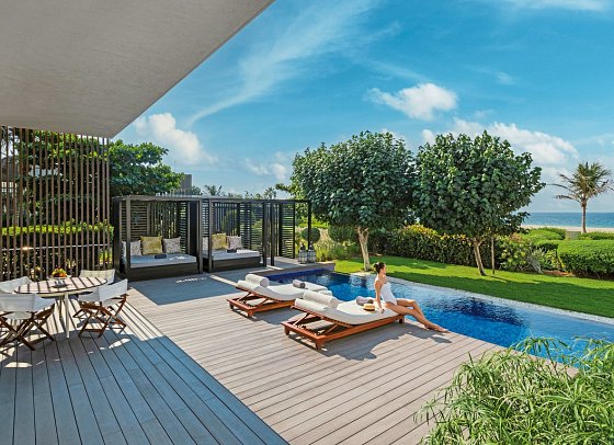 Al Zorah Beach Resort - Premium Two Bedroom Beachfront Villa with Private Pool (Zimmercodierungen VM1 & VB2)