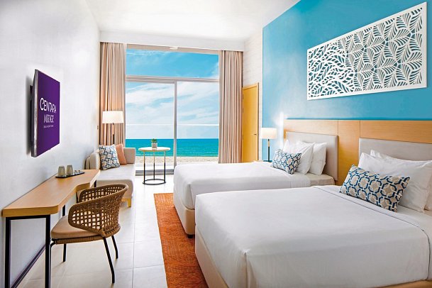 Centara Mirage Beach Resort Dubai - Wohnbeispiel Family Room Sea View Double Double (Zimmercodierung FBM)