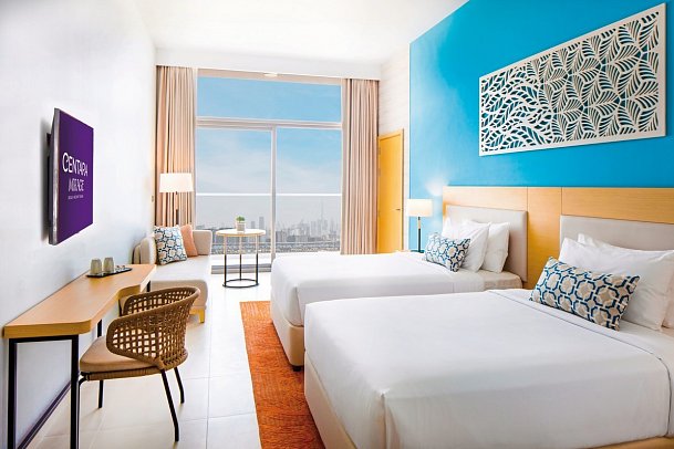 Centara Mirage Beach Resort Dubai - Wohnbeispiel Family Room Double Double (Zimmercodierung FB1)