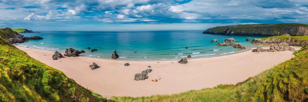 North Coast 500 - Schottlands Route 66 - Strand bei Durness, Schottland