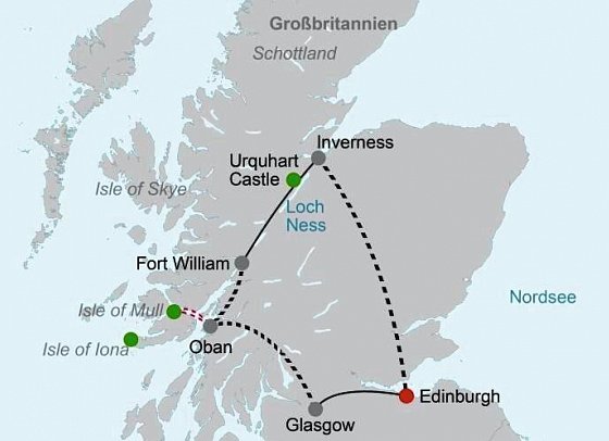 Bahnerlebnisreise Schottland