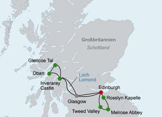 Edinburgh und Glasgow - Zwischen Geschichte und Moderne