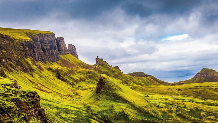 Schottlands klassische Rundreise - Städte, Highlands und die Insel Skye - Quiraing Mountains, Isle of Skye