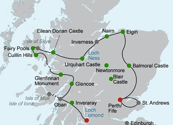 Stippvisite Schottland
