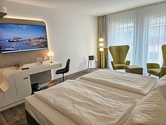 Hotel Am Kaisersaal - Wohnbeispiel Doppelzimmer Komfort (L) (Zimmercodierung DF3)