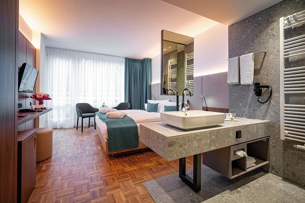 Hotel an der Therme Bad Sulza - Wohnbeispiel Doppelzimmer Superior (Zimmercodierungen DS1 & XB1)