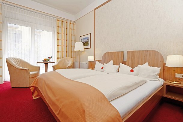 Hotel am Vitalpark - Wohnbeispiel Doppelzimmer Classic (Zimmercodierungen DB1 & DC1)