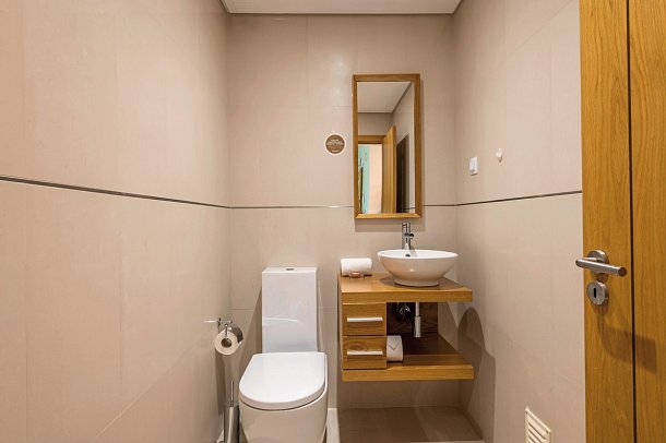 Vale da Lapa Village Resort - Beispiel Bad Villa 2 Schlafzimmer (Zimmercodierungen VB1 & VB2)