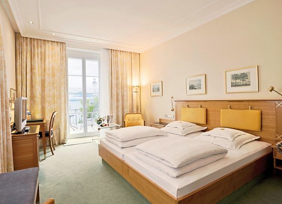 Hotel Reutemann-Seegarten - Wohnbeispiel Doppelzimmer Seeseite (Zimmercodierung DB2)