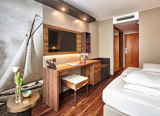 Hotel City Krone - Wohnbeispiel Doppelzimmer Standard (Zimmercodierung DG1)
