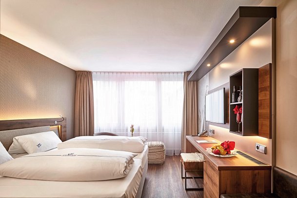 Hotel City Krone - Wohnbeispiel Doppelzimmer Standard (Zimmercodierung DG1)