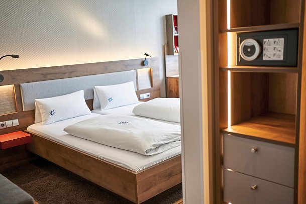 Hotel City Krone - Wohnbeispiel Doppelzimmer Standard (Zimmercodierung DG1)