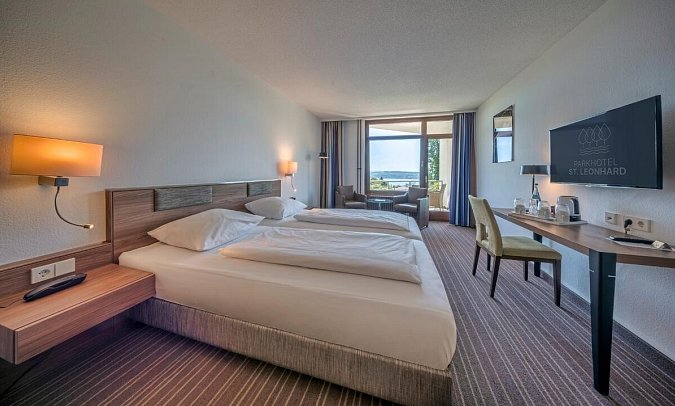 Parkhotel St. Leonhard - Wohnbeispiel Doppelzimmer Seeseite (Zimmercodierung DB3)