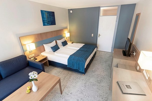 Hotel HOERI am Bodensee - Wohnbeispiel Doppelzimmer Komfort Landseite (Zimmercodierung DF1)