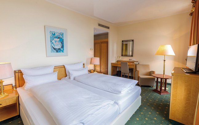 Hotel Halm Konstanz - Wohnbeispiel Doppelzimmer Standard (Zimmercodierung DG1)