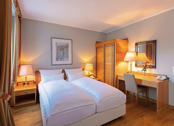 Hotel Halm Konstanz - Wohnbeispiel Doppelzimmer Standard (Zimmercodierung DG1)
