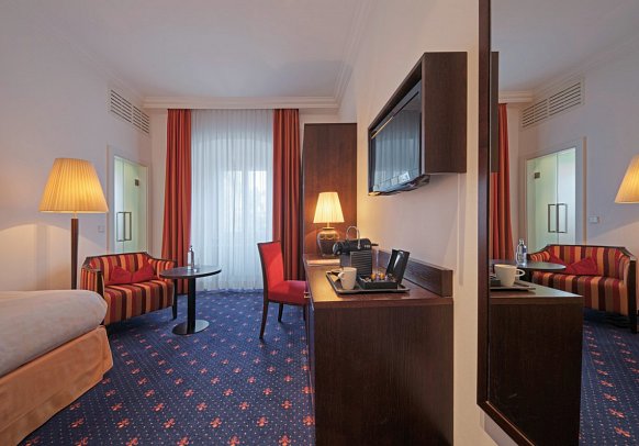 Steigenberger Inselhotel - Wohnbeispiel Einzelzimmer Komfort (Zimmercodierung EF1)