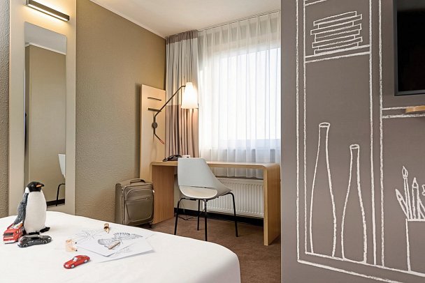 ibis Frankfurt Centrum Hotel - Wohnbeispiel Doppelzimmer Superior (Zimmercodierung DS1)