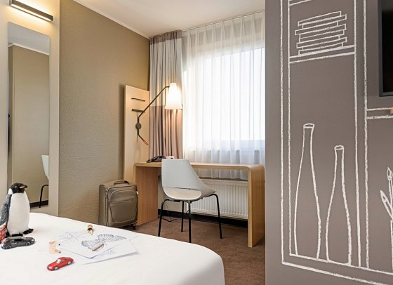 ibis Frankfurt Centrum Hotel - Wohnbeispiel Doppelzimmer Superior (Zimmercodierung DS1)