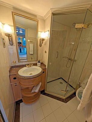 MS Casanova - Frankfurt - Stuttgart - Badezimmer, MS Casanova