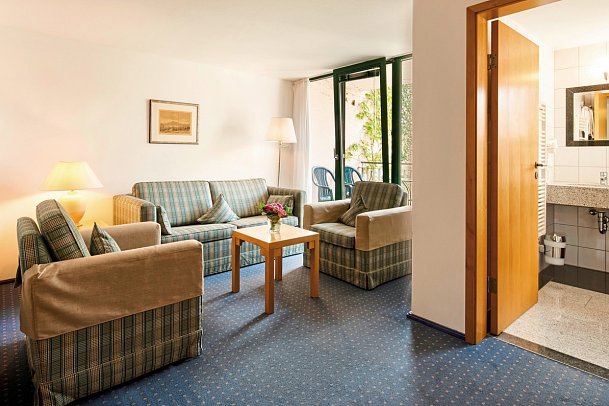 Hotel Gersfelder Hof - Wohnbeispiel Appartement 1 Schlafzimmer Familie (Zimmercodierung AB1)