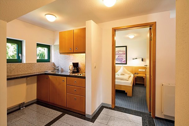 Hotel Gersfelder Hof - Wohnbeispiel Appartement 1 Schlafzimmer Familie (Zimmercodierung AB1)