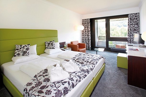 Hotel an der Therme Bad Orb - Wohnbeispiel Doppelzimmer Standard Parkseite (Zimmercodierung DG1)